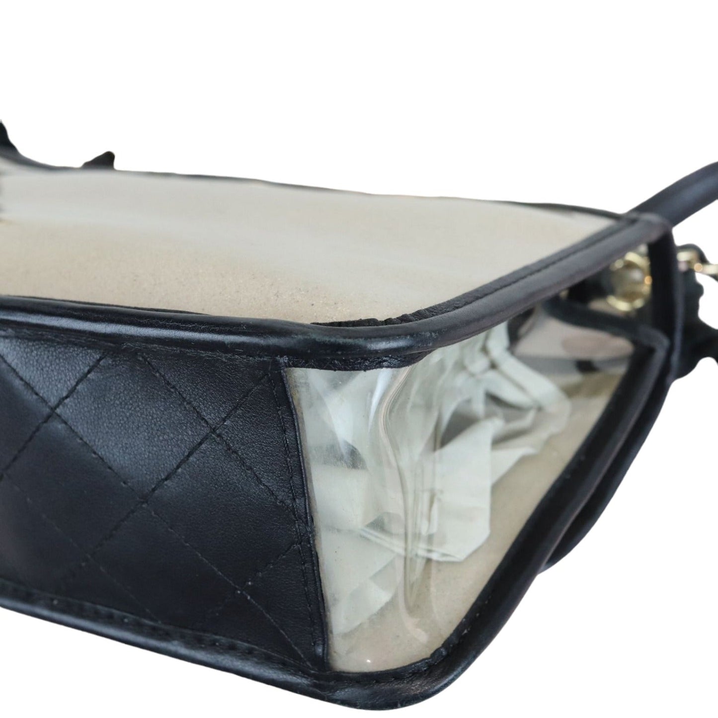 "Sand by the Sea" Runway Pearl Handle Sand Black PVC