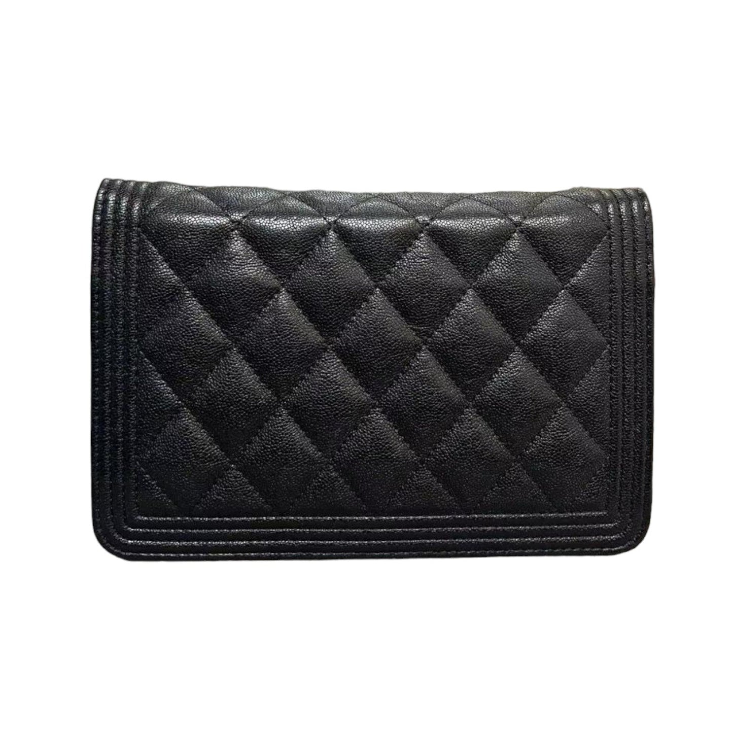 Boy Wallet on Chain WOC Caviar Black GHW