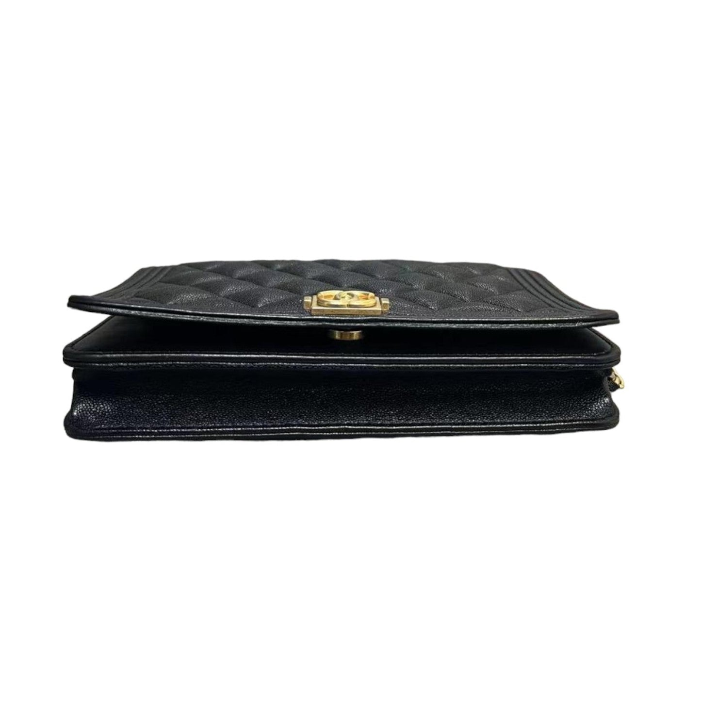 Boy Wallet on Chain WOC Caviar Black GHW