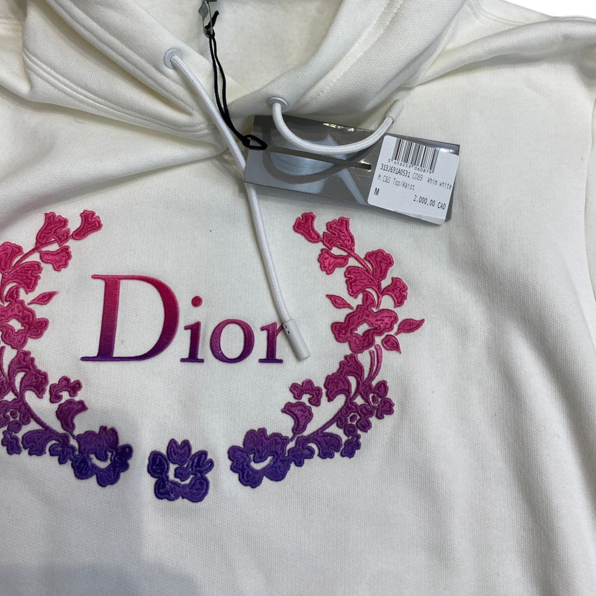 Flowers Logo Sweater Medium Size White