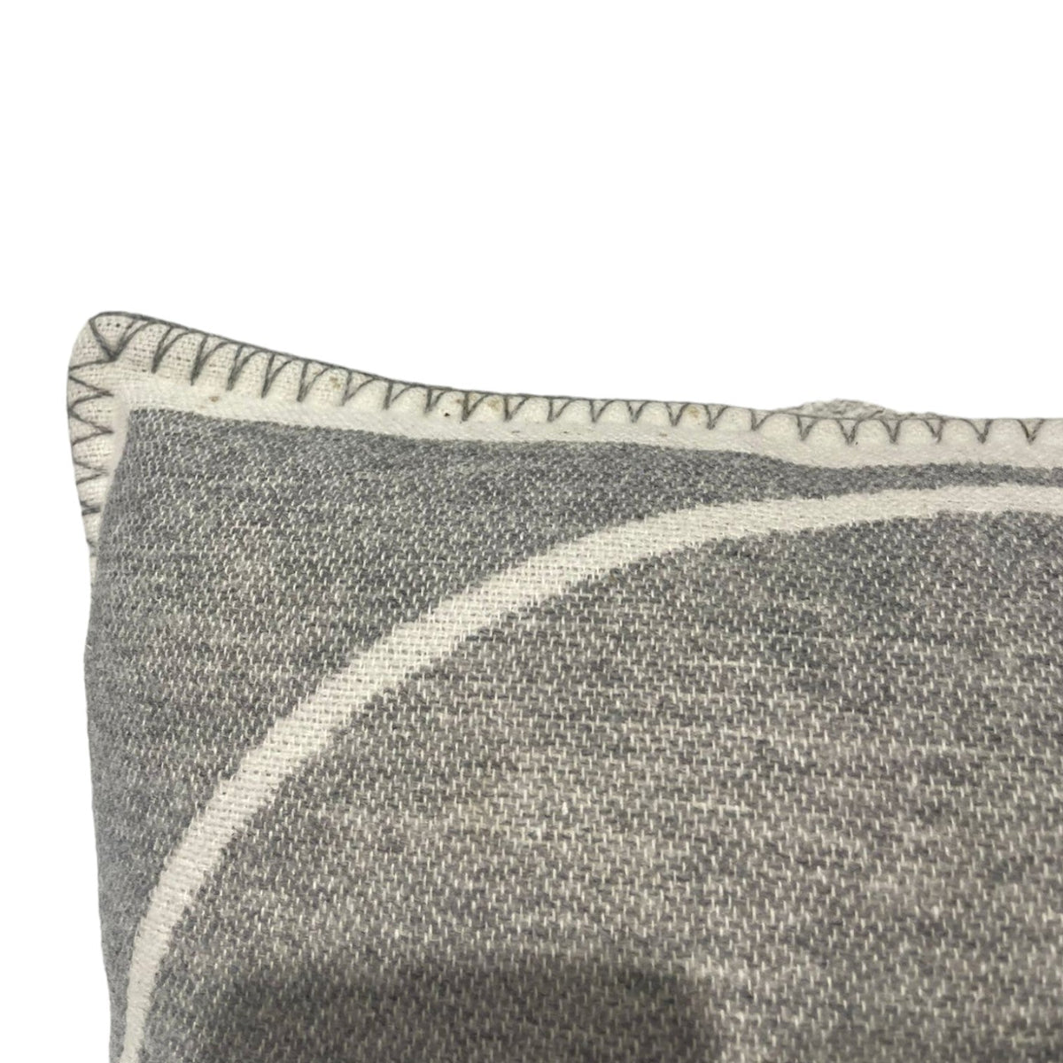 CC Pillow Merino Wool Cashmere Grey Off White