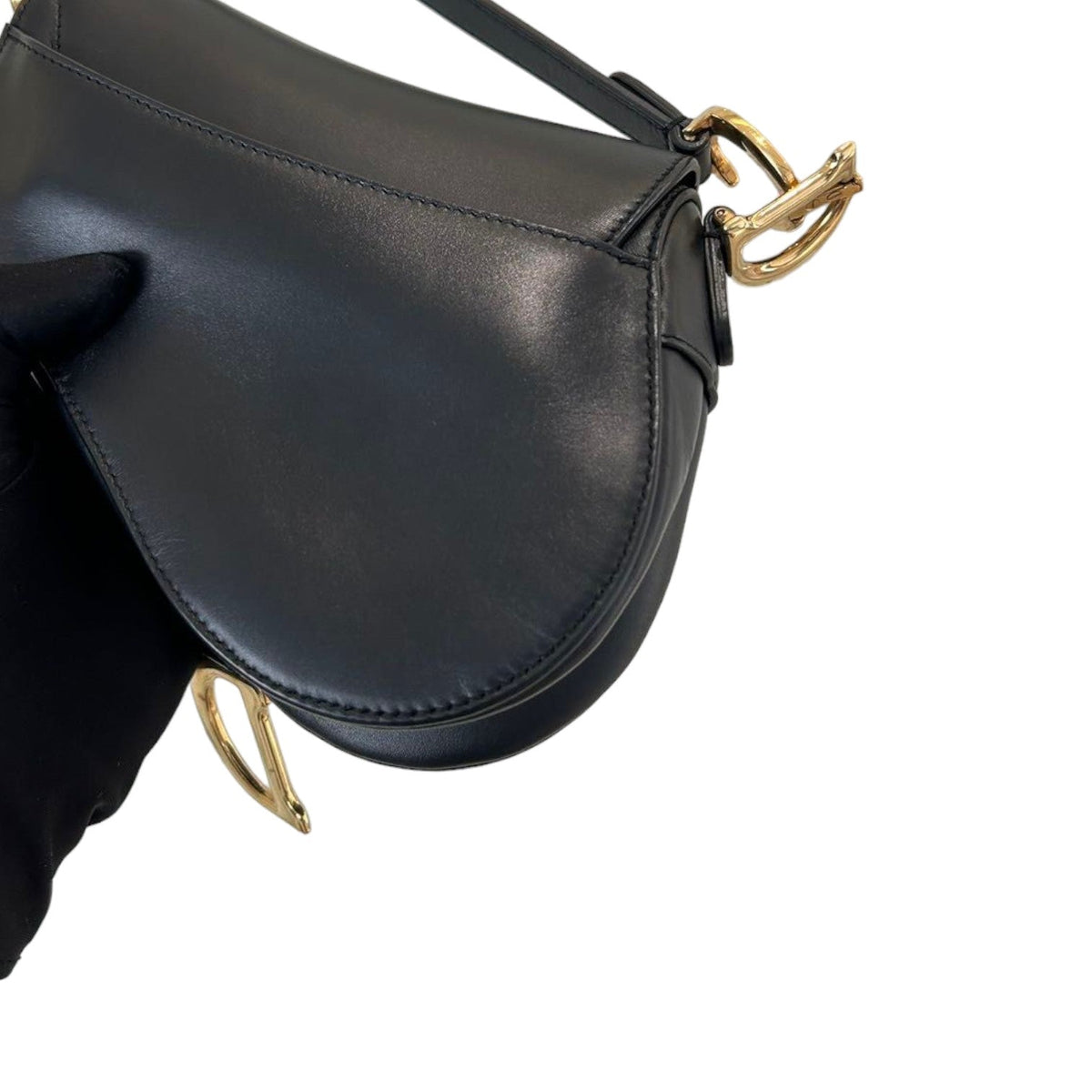 Saddle Bag Mini with Additional Strap Black GHW
