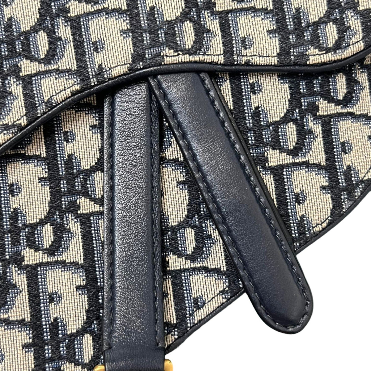 Saddle Belt Bag Oblique Blue GHW