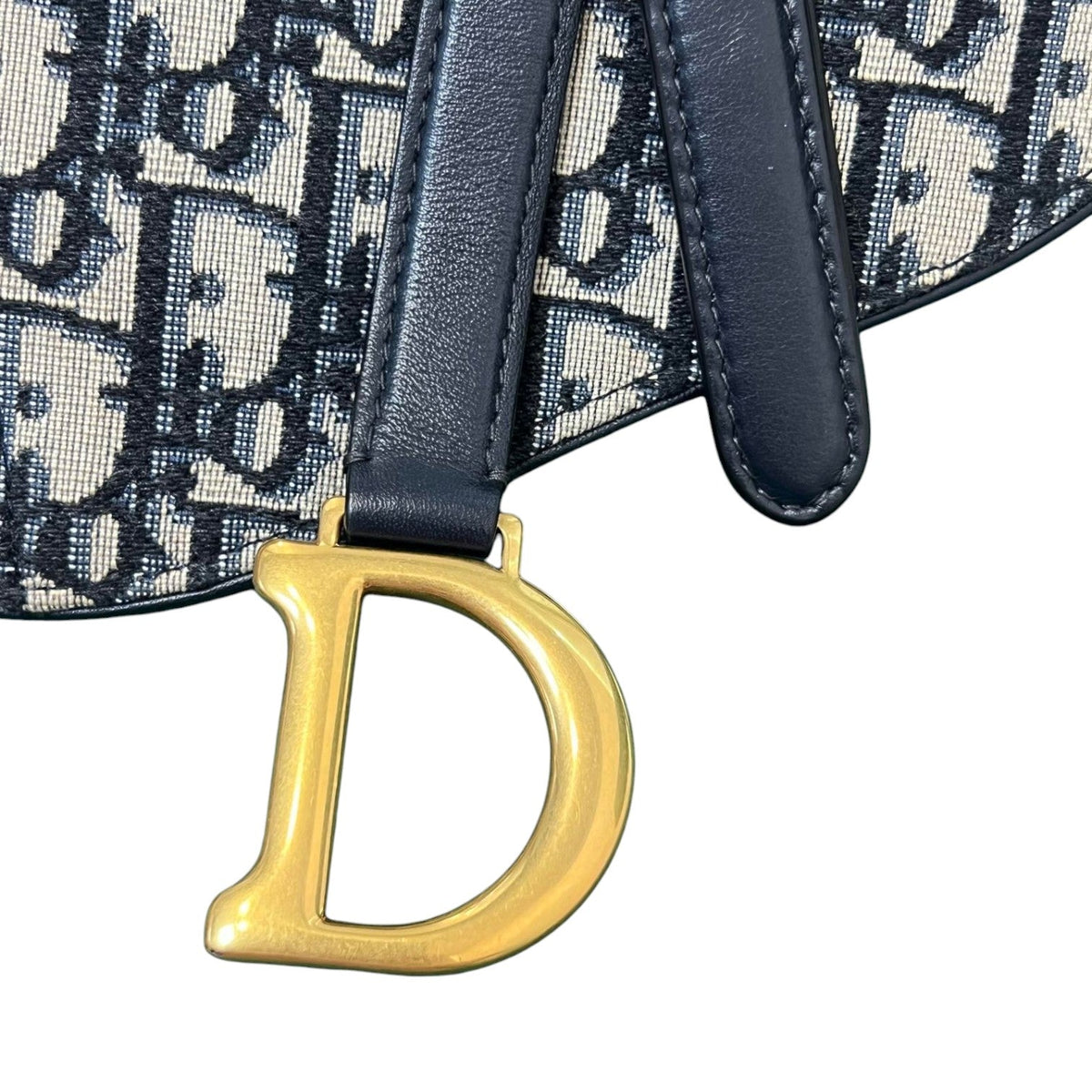 Saddle Belt Bag Oblique Blue GHW