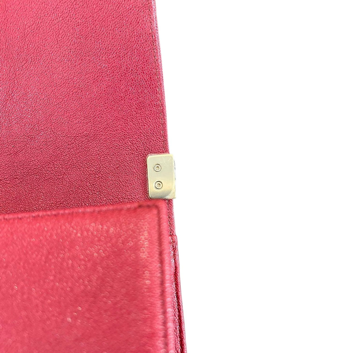 Boy Flap Small Caviar Quilted Fuchsia GHW