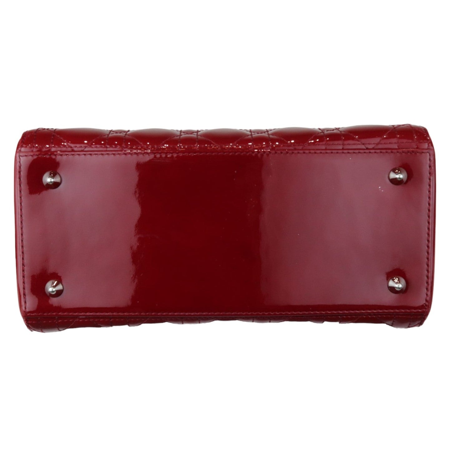 Lady Dior Medium Patent Cannage Red SHW