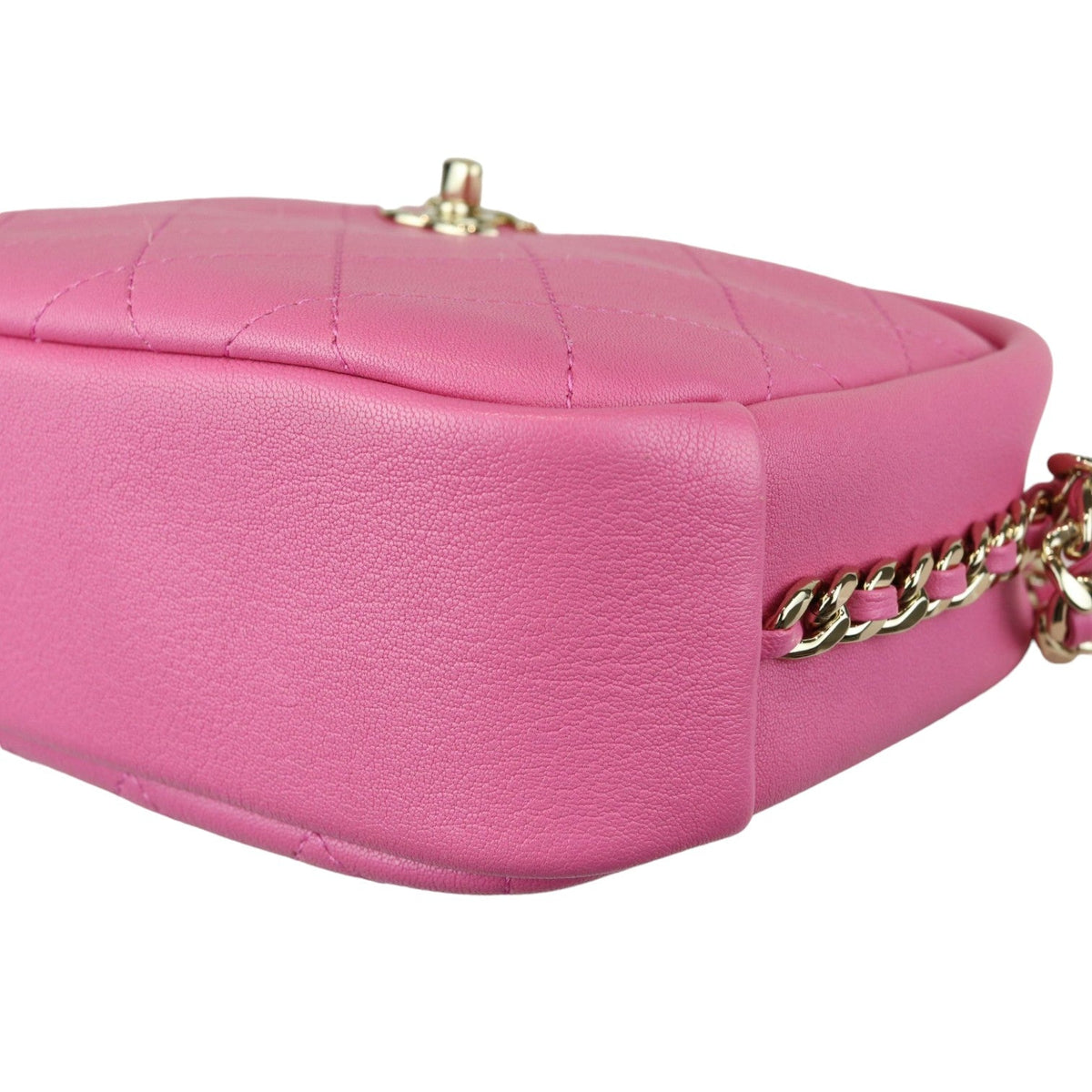 Casual Trip Camera Case Large Goatskin Pink GHW