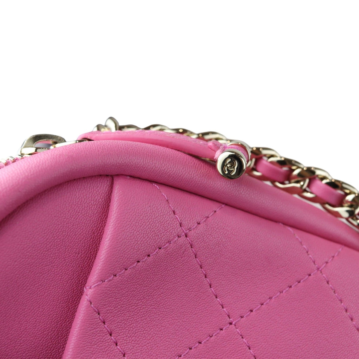 Casual Trip Camera Case Large Goatskin Pink GHW