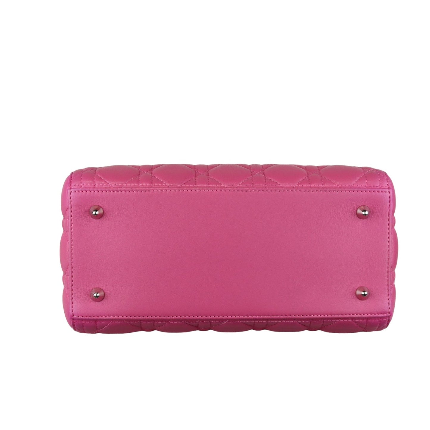 Lady Dior Medium Lambskin Cannage Pink SHW