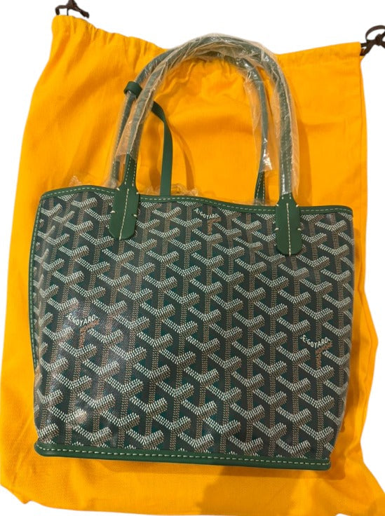 Goyard Mini Anjou Green Reversible Bag