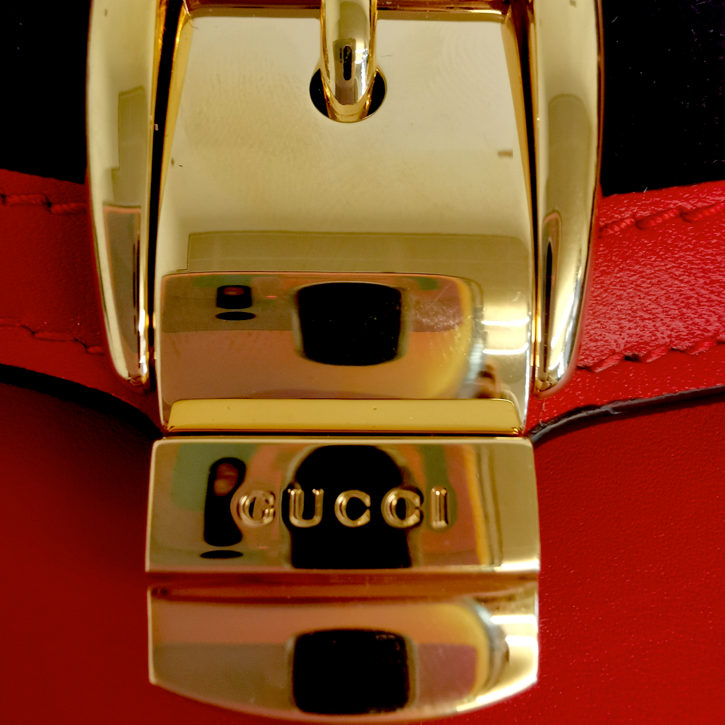 Gucci Sylvie Crossbody Bag Super Mini Red Leather Gold