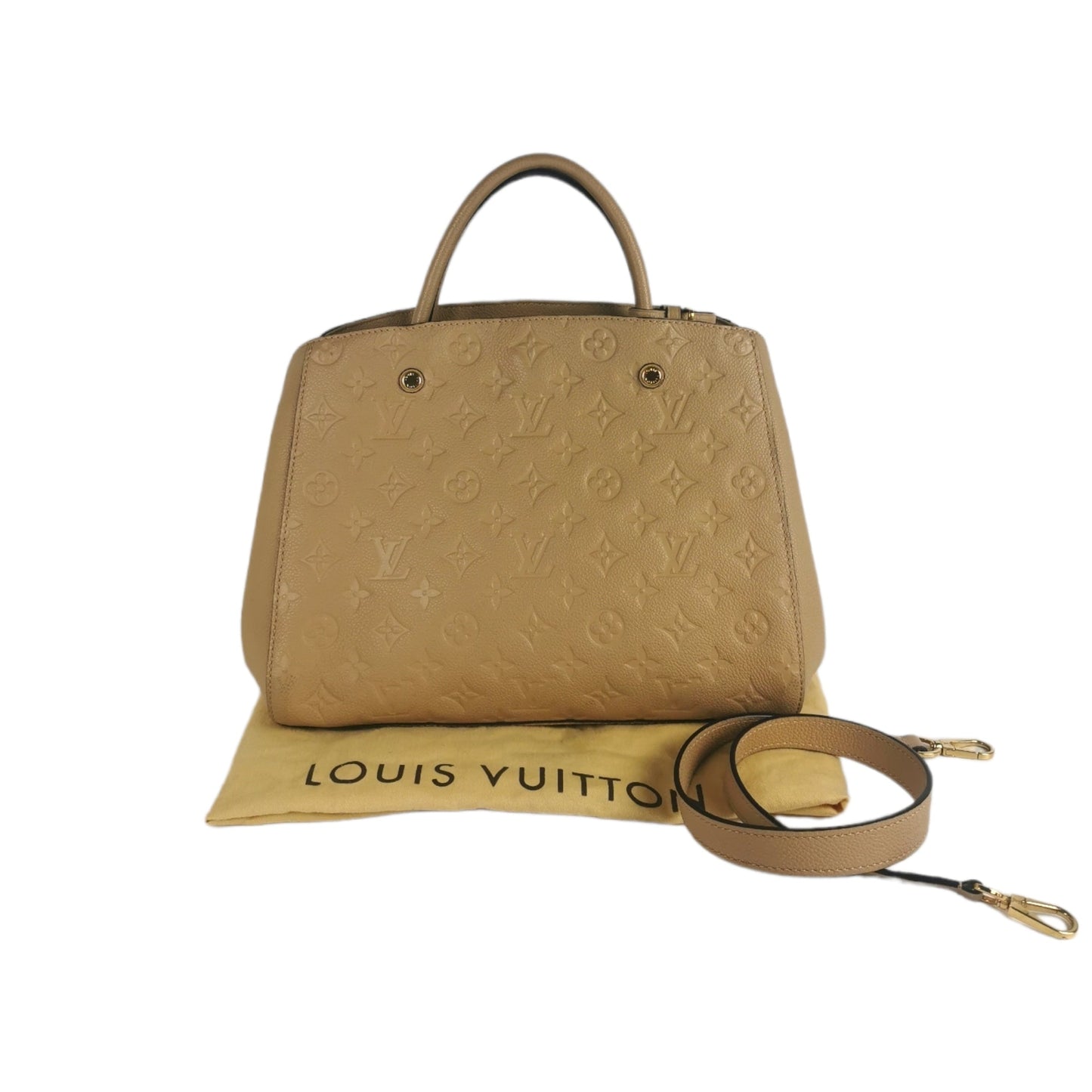 Louis Vuitton Montaigne Beige Monogram Empreinte