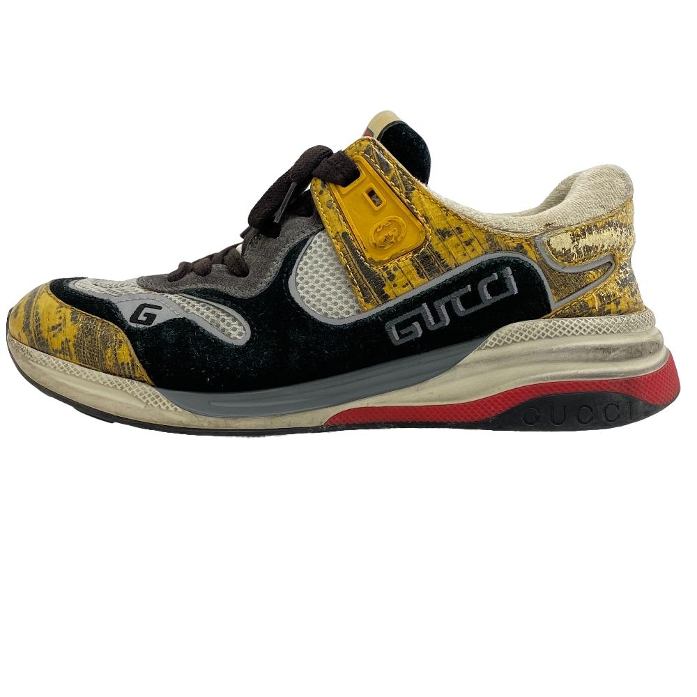GUCCI sneakers Suede, Leather multicolor Vintage processing ultra space mens Secondhand
