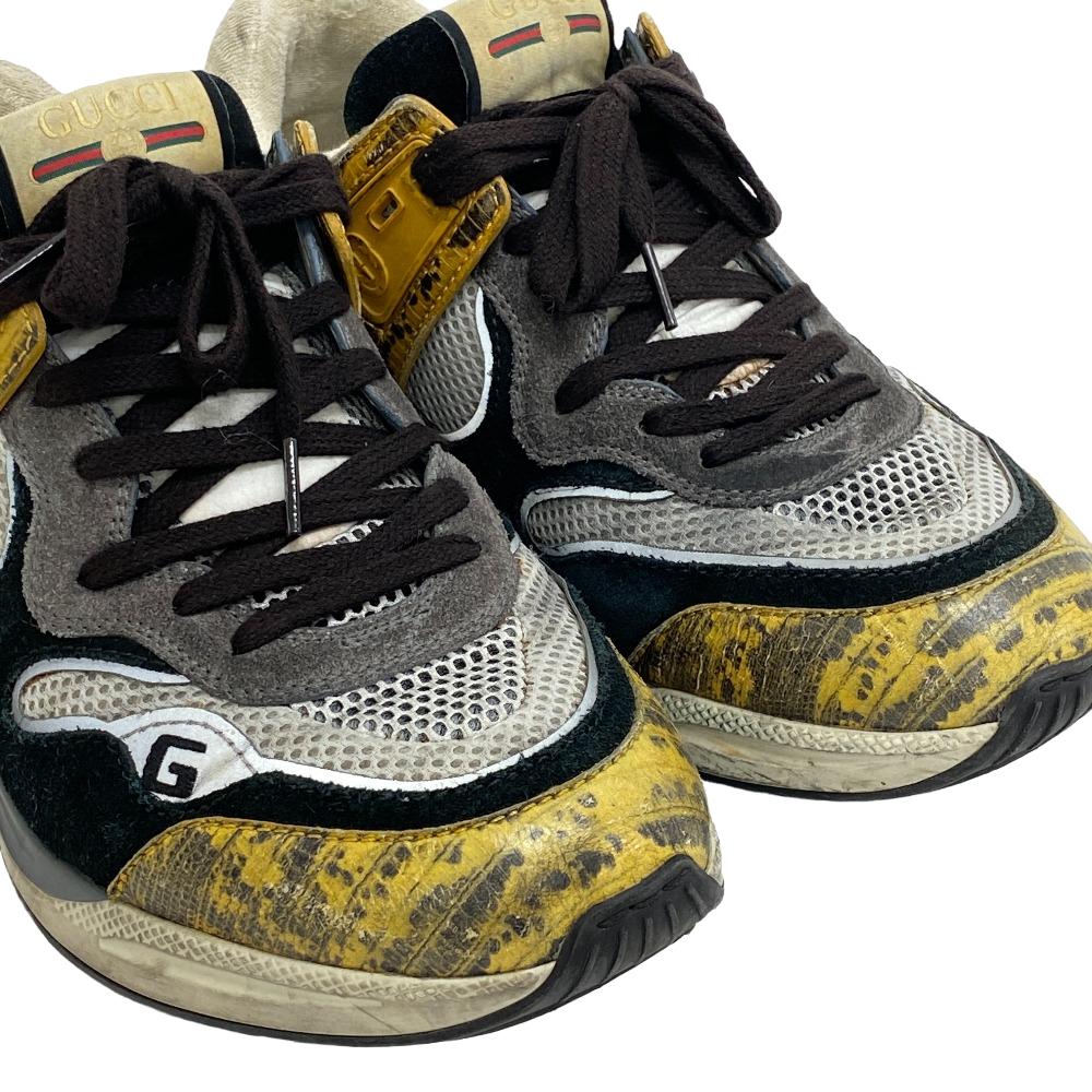 GUCCI sneakers Suede, Leather multicolor Vintage processing ultra space mens Secondhand