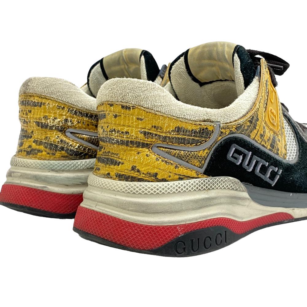 GUCCI sneakers Suede, Leather multicolor Vintage processing ultra space mens Secondhand