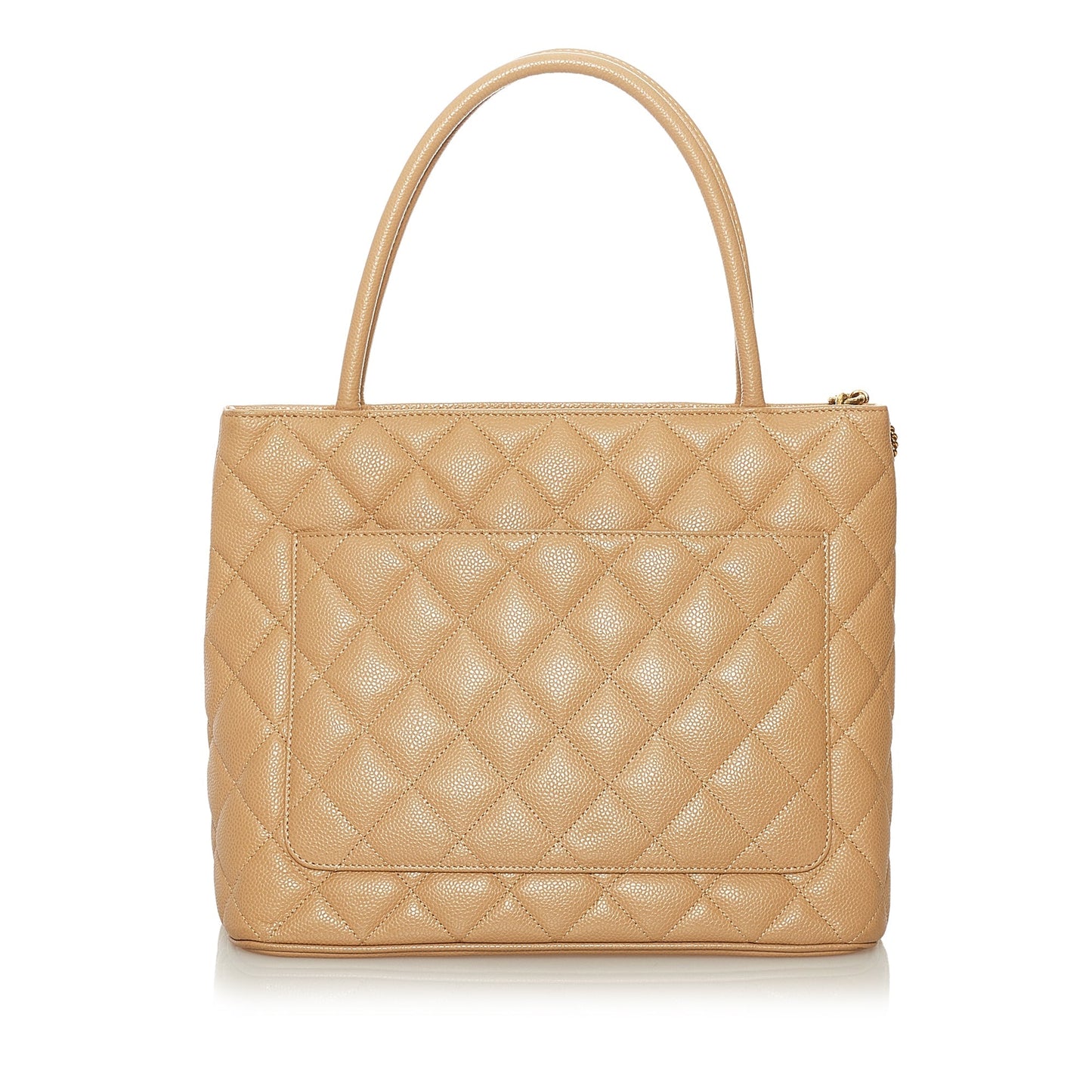 Chanel Medallion Caviar Leather Tote Bag