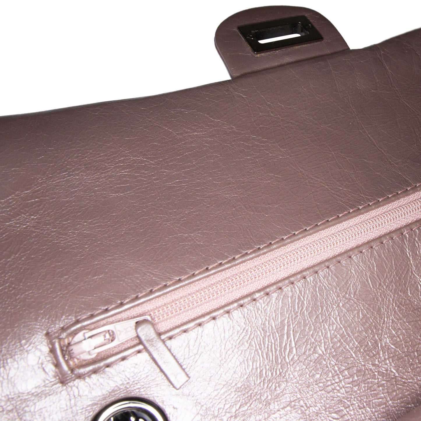 Pink Chanel Reissue 2.55 Aged Metallic Calfskin Double Flap 226 Shoulder Bag