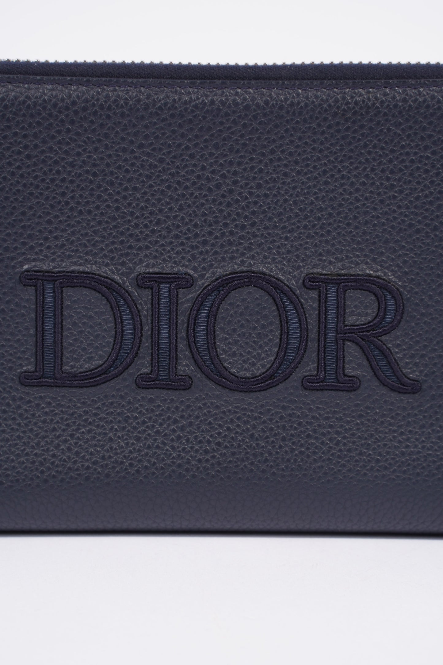 Christian Dior Messenger Pouch Navy Leather