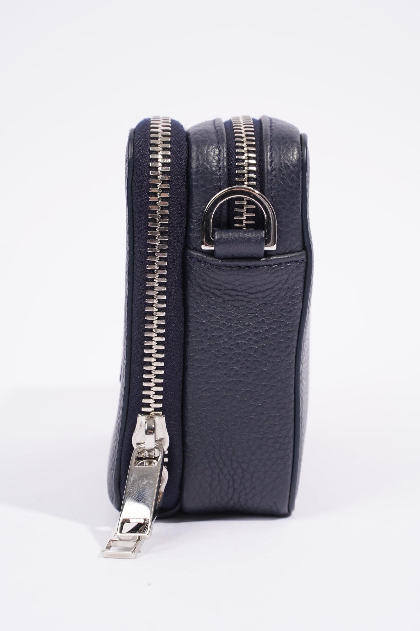 Christian Dior Messenger Pouch Navy Leather