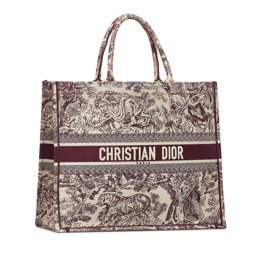 DIOR Large Toile De Jouy Book Tote Tote Bag