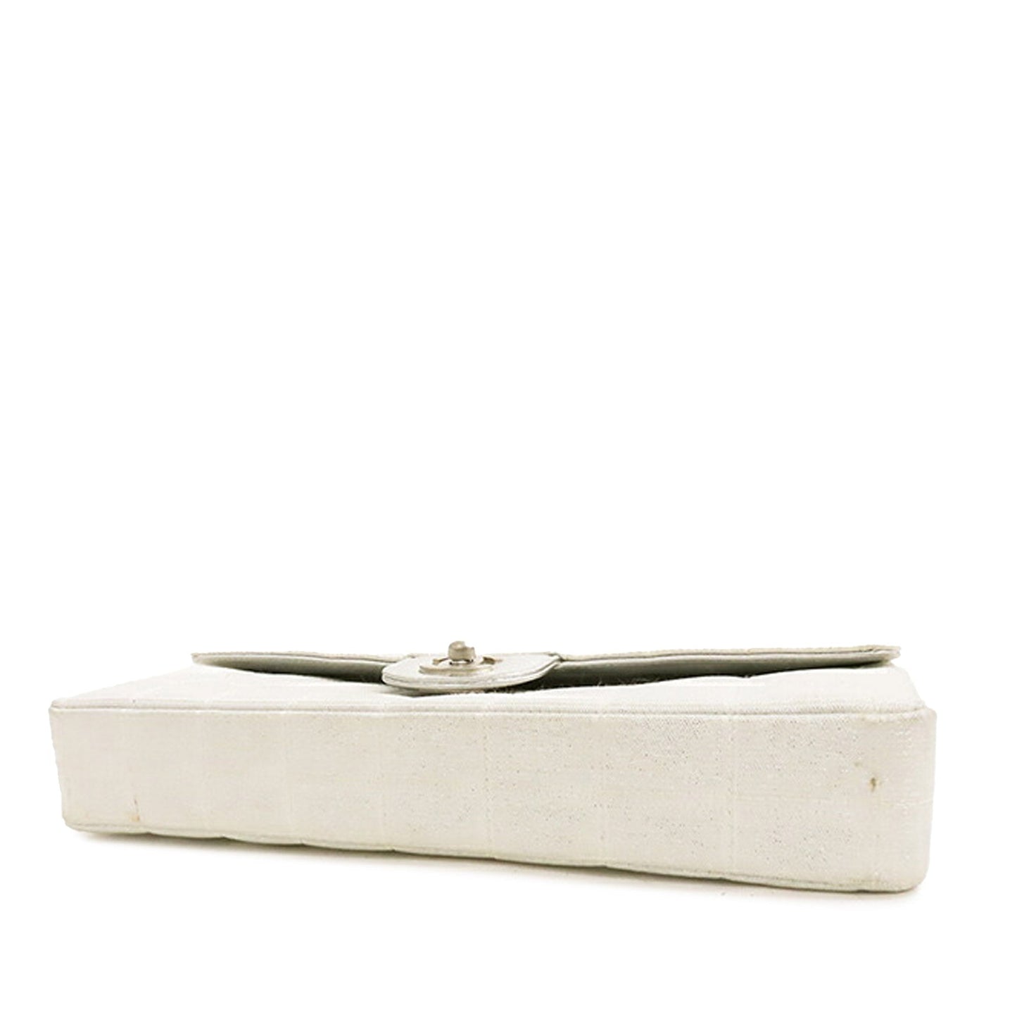 White Chanel New Travel Line East West Flap Shoulder Bag
