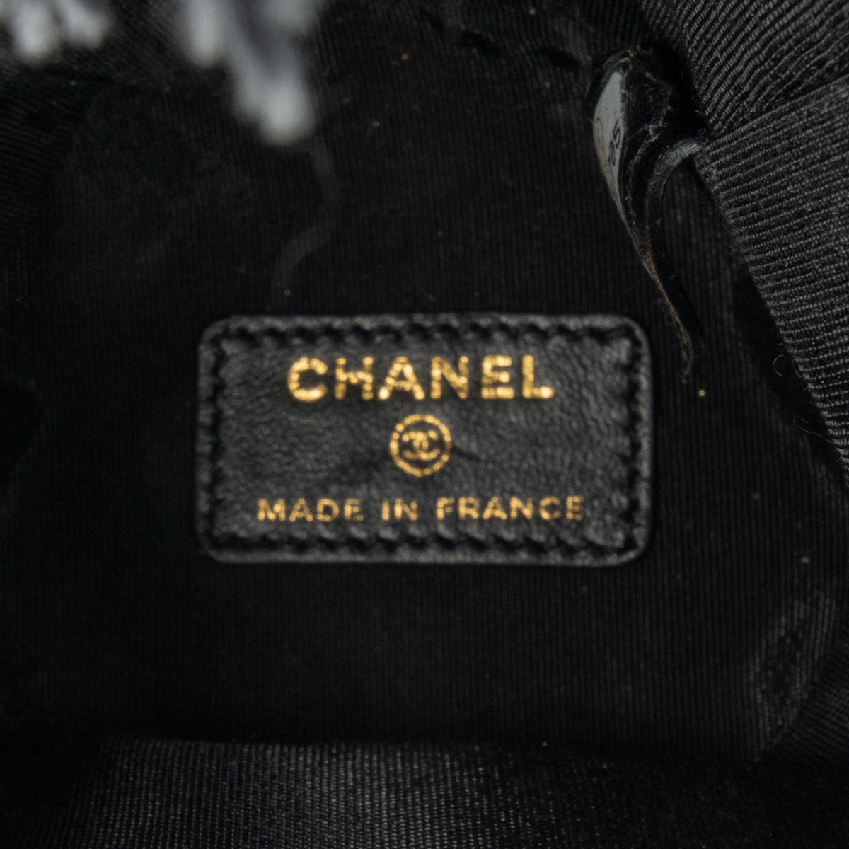 Gray Chanel Mini Denim Mood Bucket with Chain