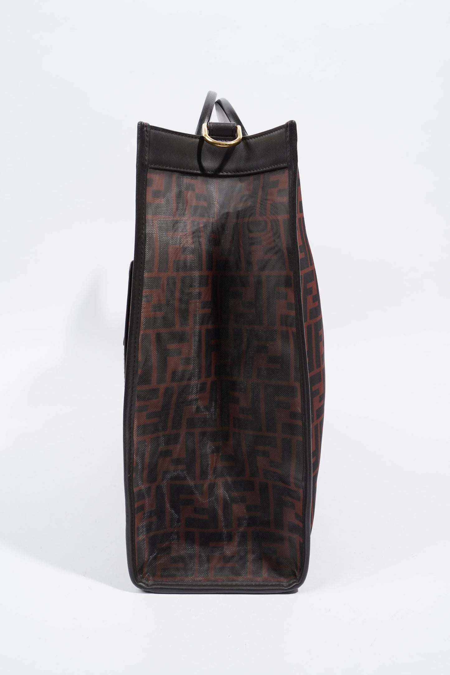 Fendi Runaway Tote Zucca Mesh Monogram Large