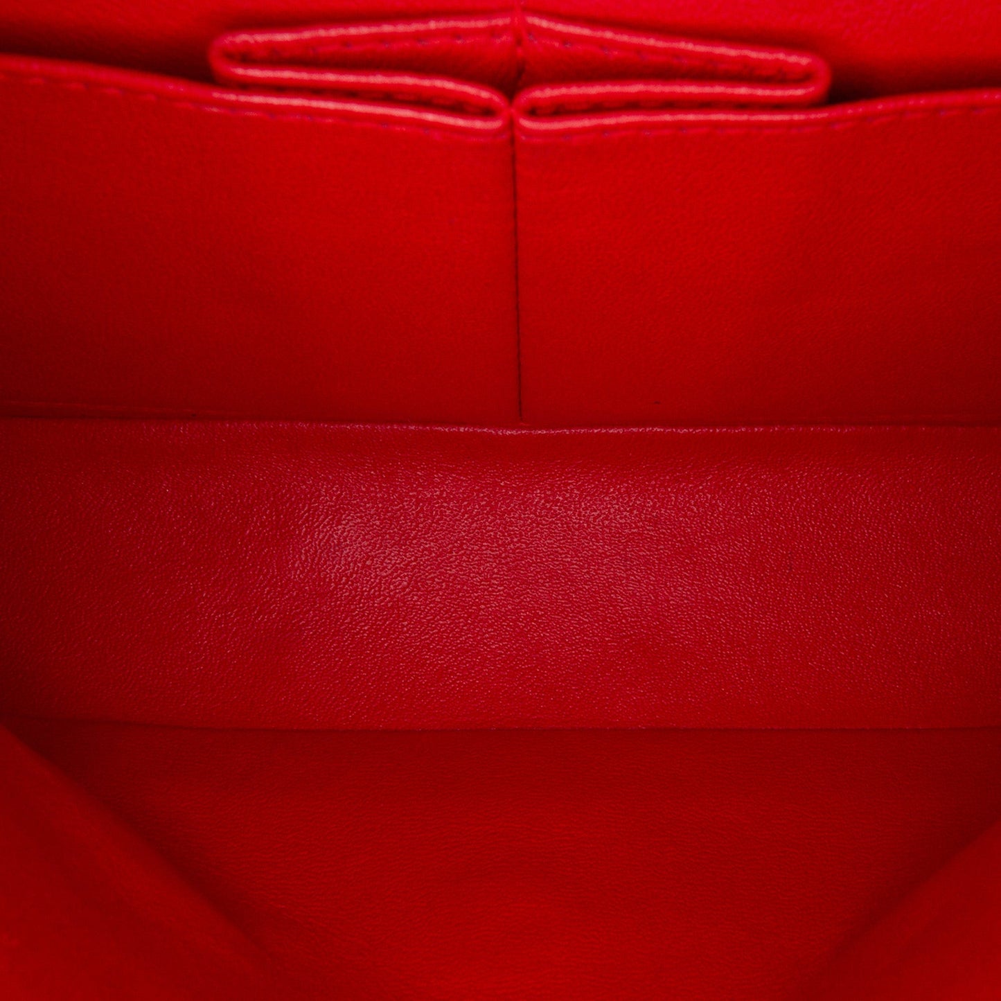 Red Chanel Medium Classic Jersey Double Flap Shoulder Bag