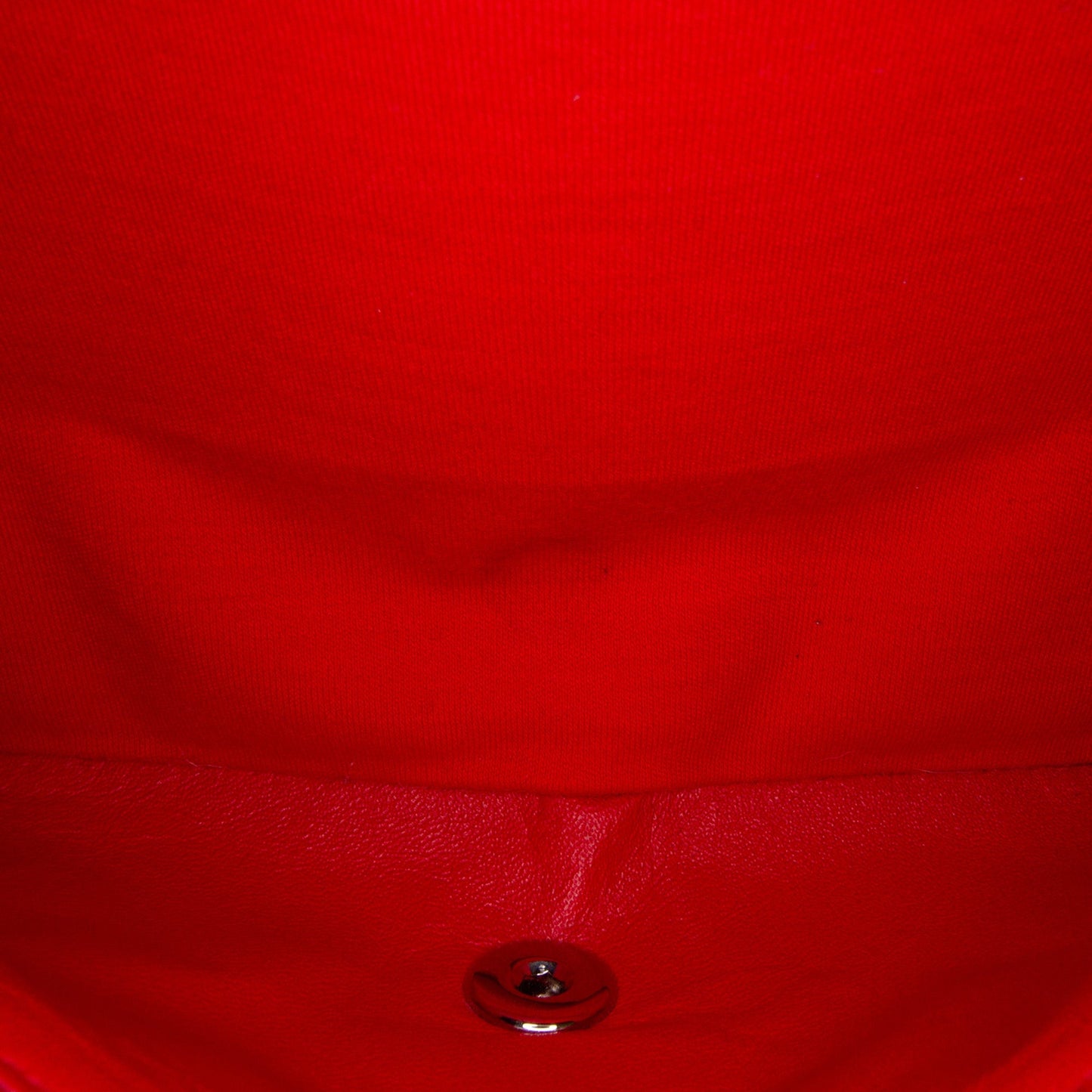 Red Chanel Medium Classic Jersey Double Flap Shoulder Bag