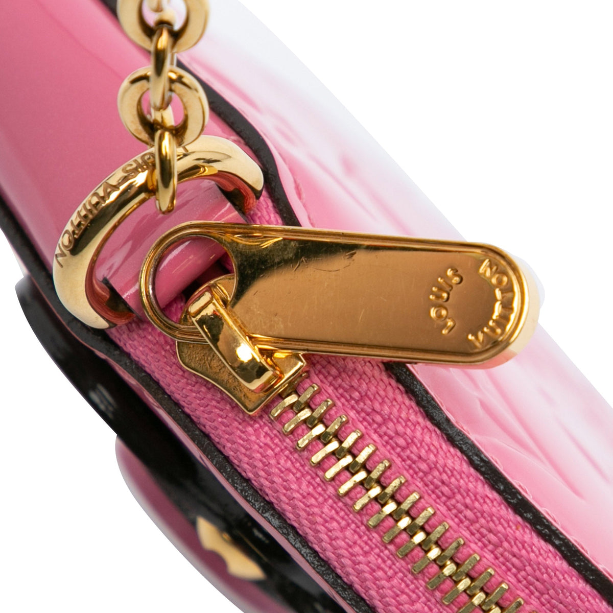 Pink Louis Vuitton Monogram Vernis Heart Coin Pouch