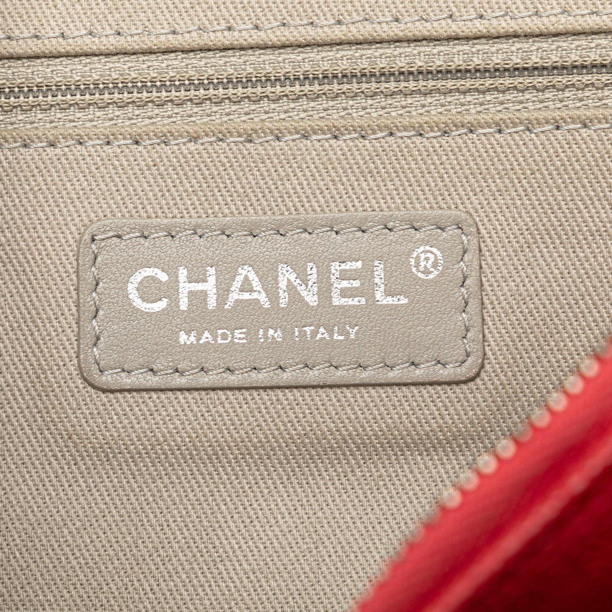 Red Chanel Jumbo Caviar Easy Flap Bag