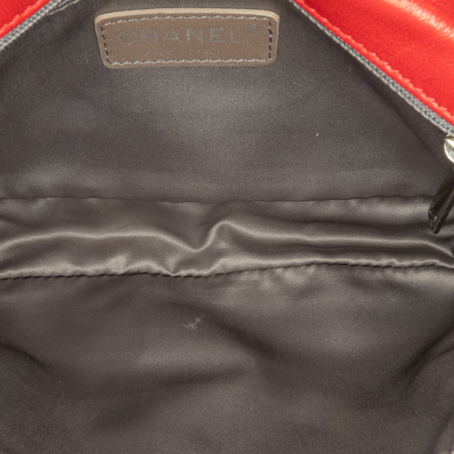 Red Chanel Small Lambskin Rock and Cabaret Fringe Chain CC Flap Shoulder Bag