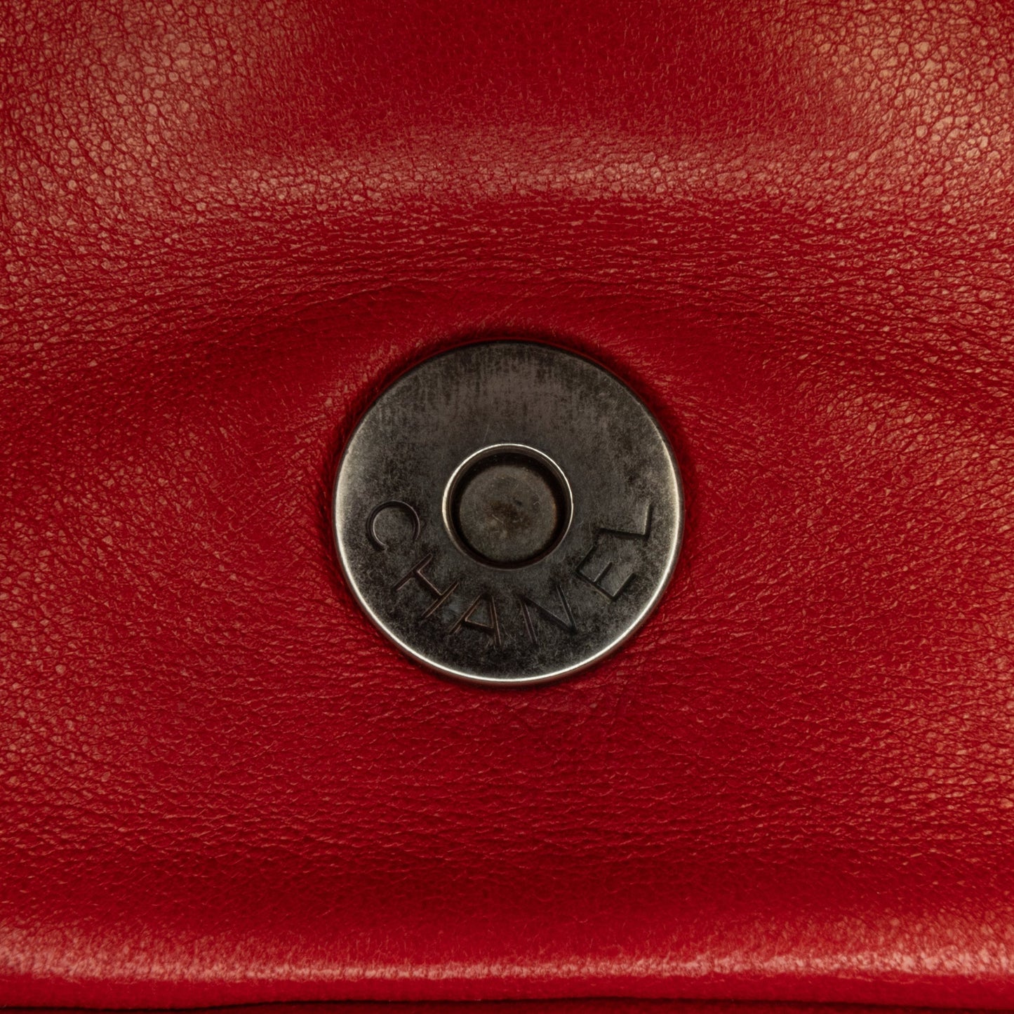 Red Chanel Small Lambskin Rock and Cabaret Fringe Chain CC Flap Shoulder Bag