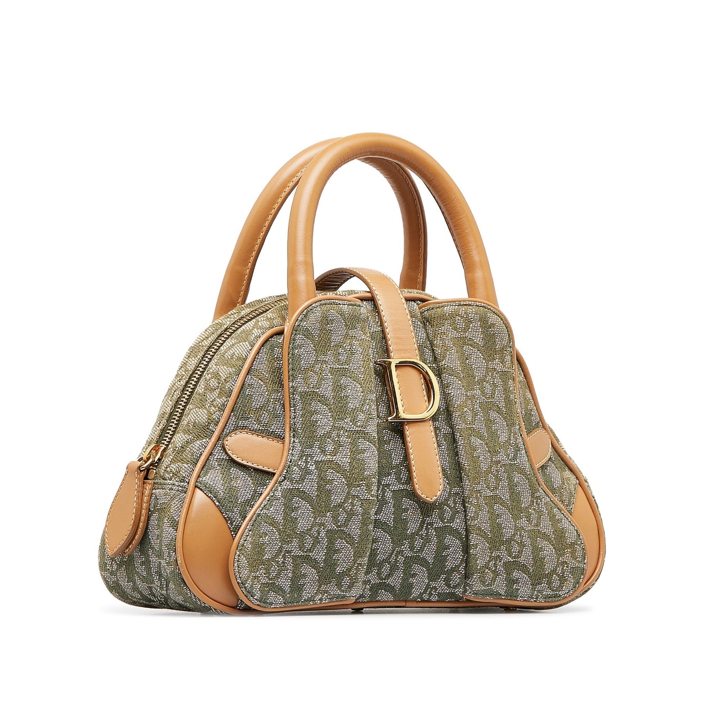DIOR Oblique Double Saddle Bowler HandBag