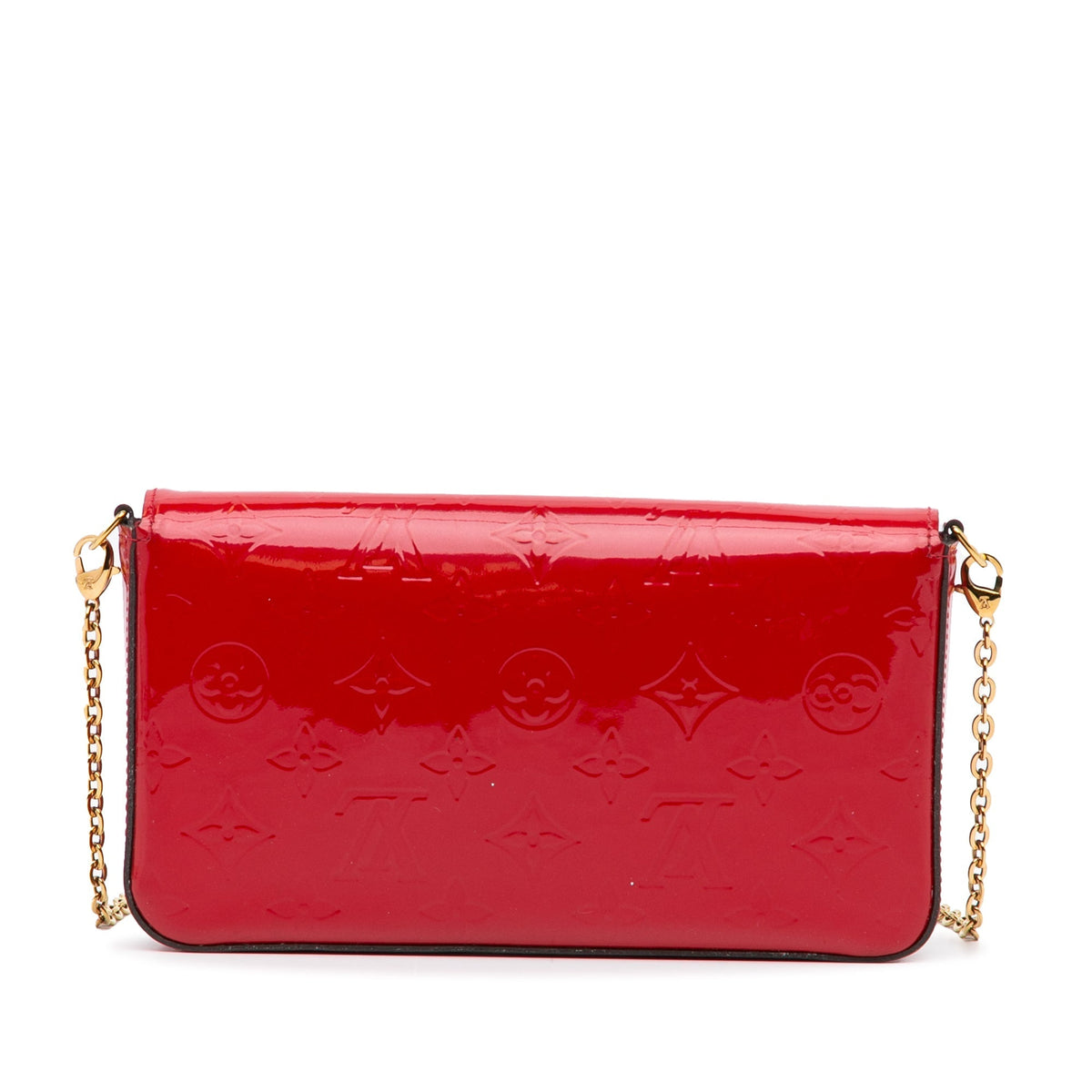 Louis Vuitton Pochette Félicie Red Monogram Vernis