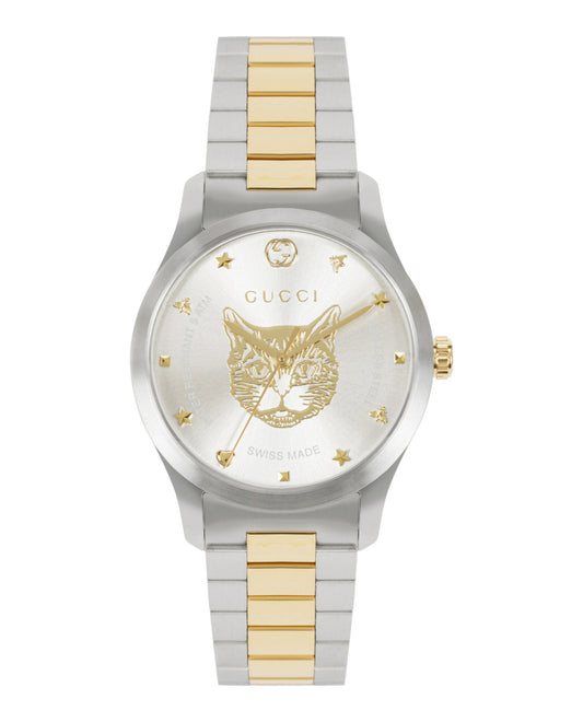 Gucci Womens  Two Tone 38mm Bracelet Fashion Watch