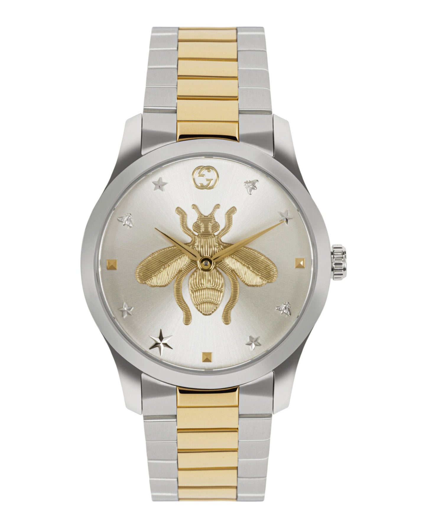 Gucci Unisex-Adult  Two Tone 38mm Bracelet Fashion Watch