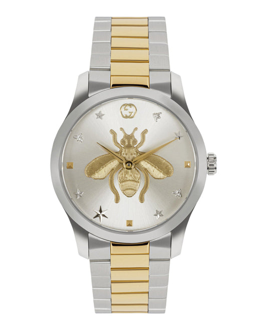 Gucci Unisex-Adult  Two Tone 38mm Bracelet Fashion Watch