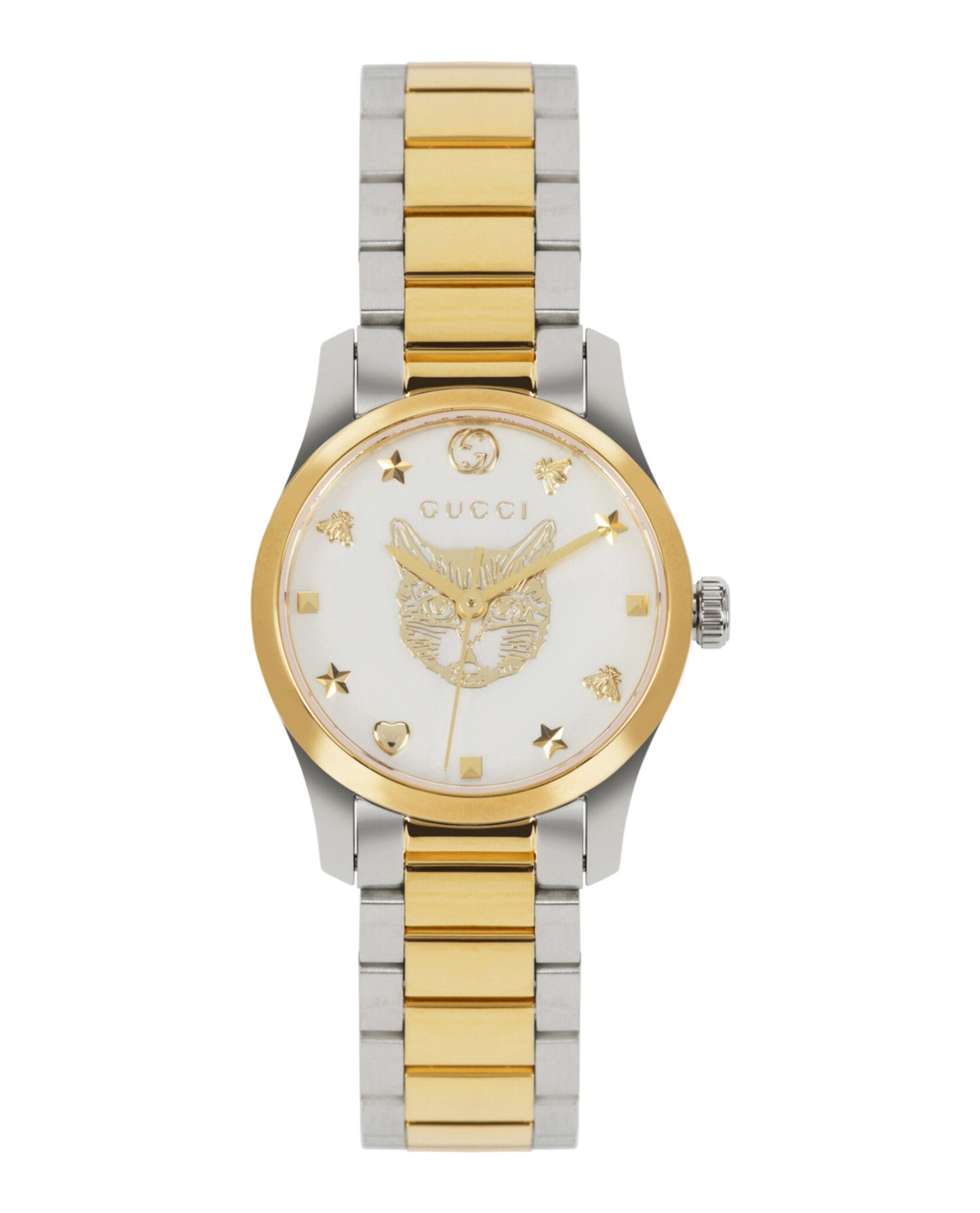 Gucci Womens  Two Tone 27mm Bracelet Fashion Watch