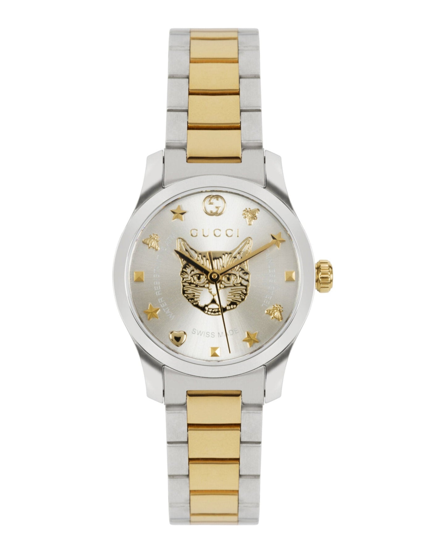 Gucci Womens  Two Tone 27mm Bracelet Fashion Watch
