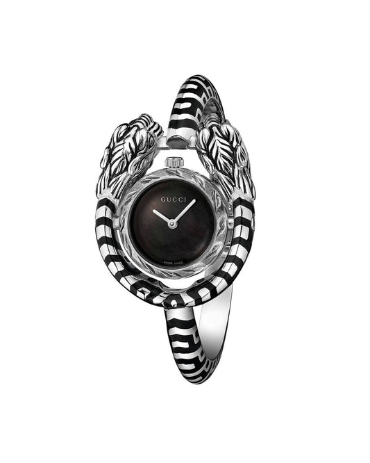 Gucci Tiger Head Bracelet Watch Men Silver Wrist Watches