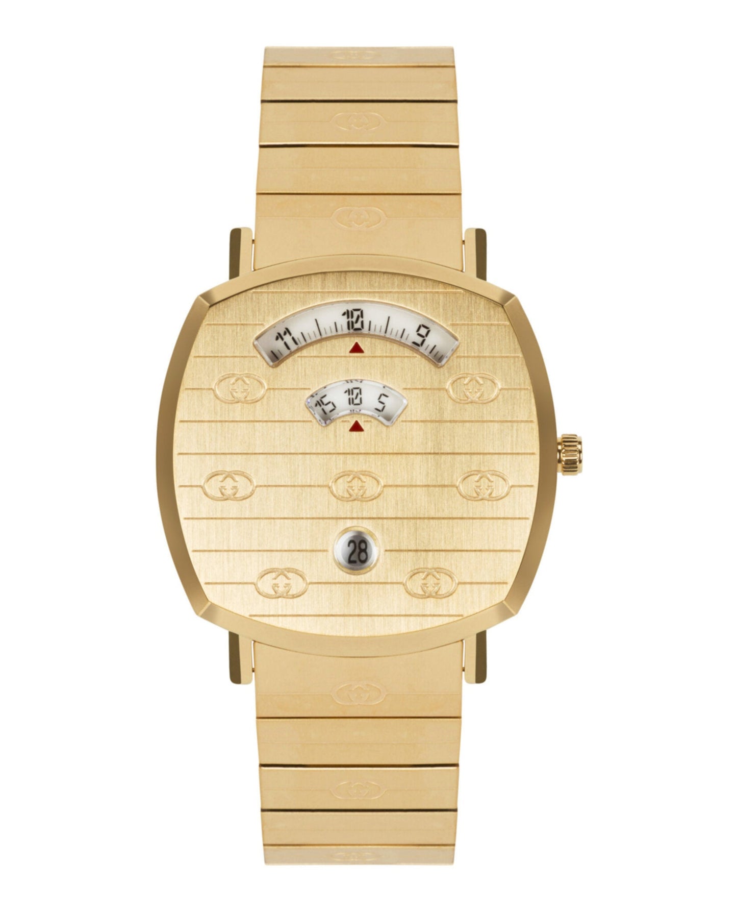 Gucci Unisex-Adult  Gold 38mm Bracelet Fashion Watch