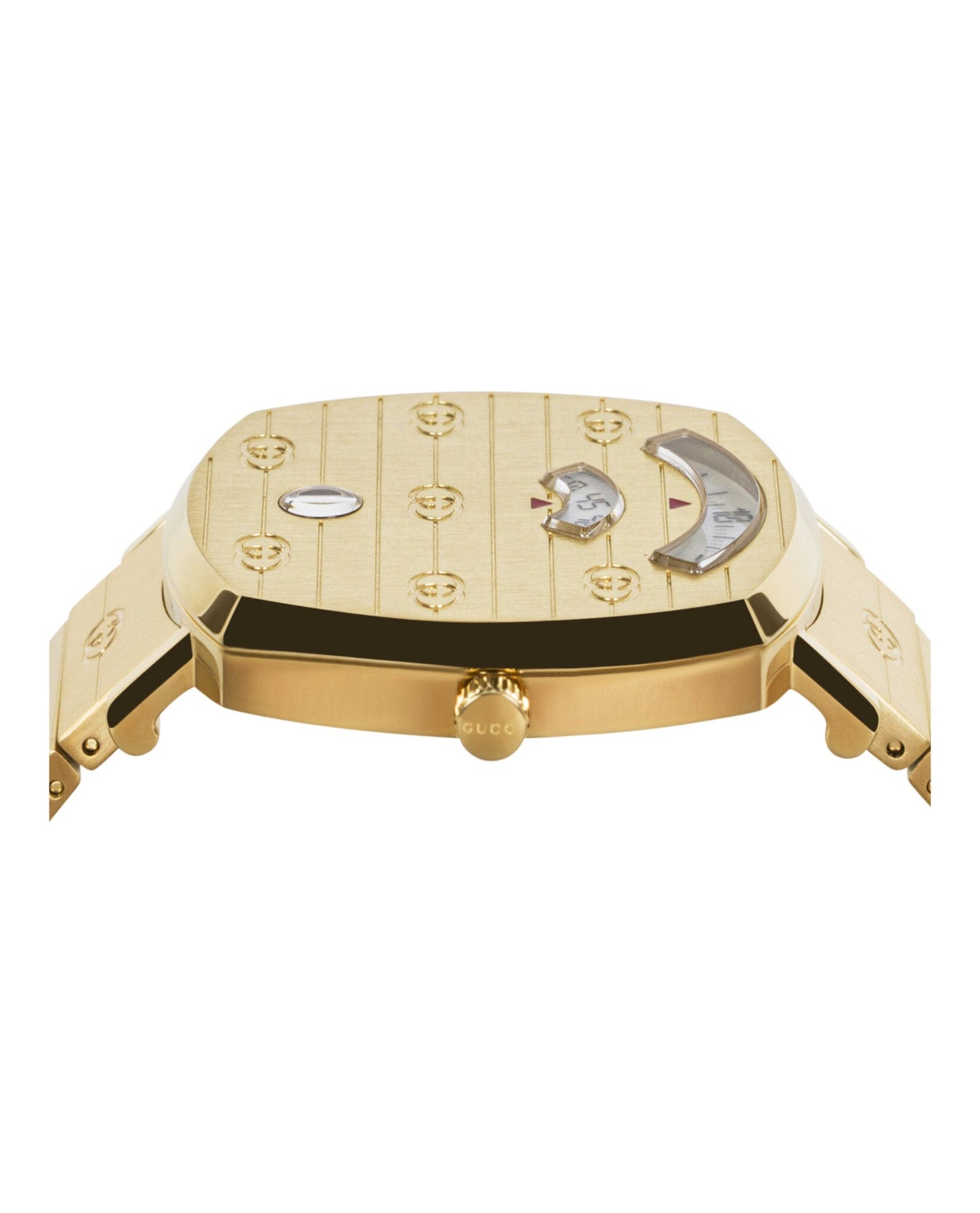 Gucci Unisex-Adult  Gold 38mm Bracelet Fashion Watch