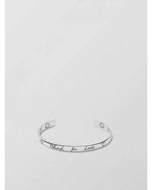 Gucci Blind for Love Cuff Bracelet Women Silver Jewelry Silver