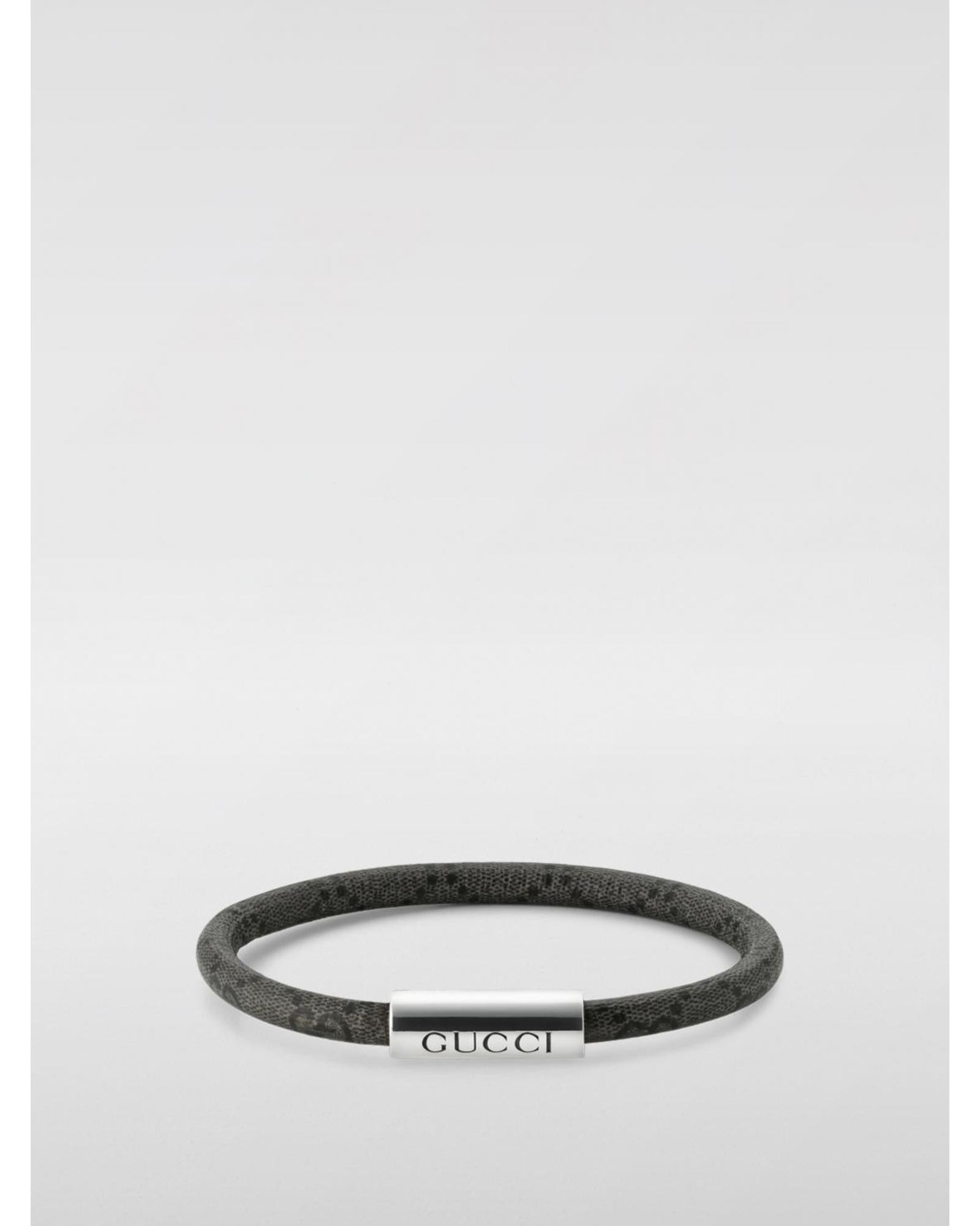 Gucci Leather Bracelet Women Silver Jewelry Silver