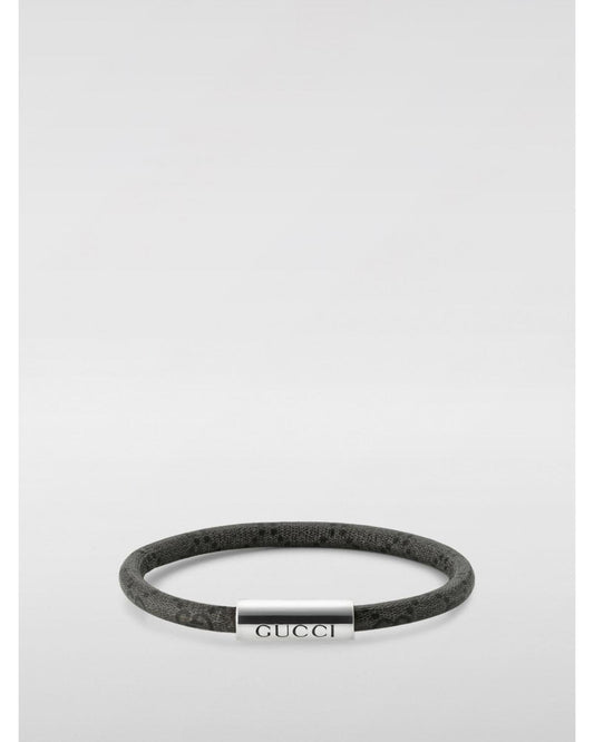 Gucci Leather Bracelet Women Silver Jewelry Silver