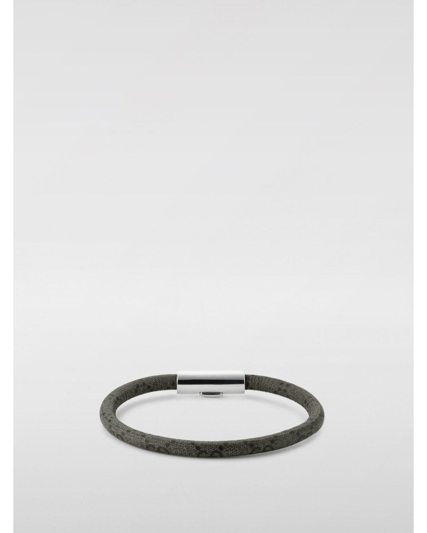 Gucci Leather Bracelet Women Silver Jewelry