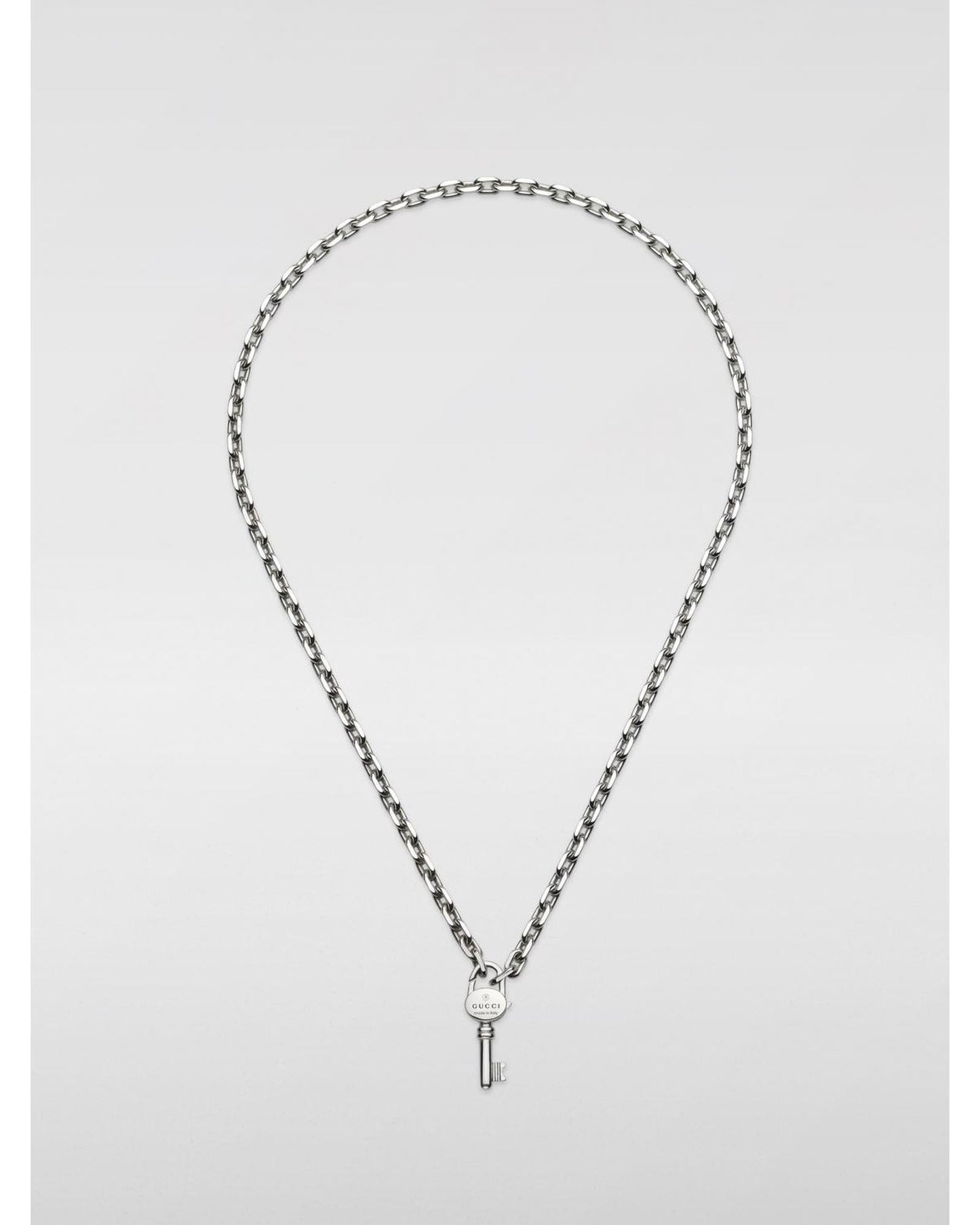 Gucci Chain Key Necklace Women Silver Jewelry Silver
