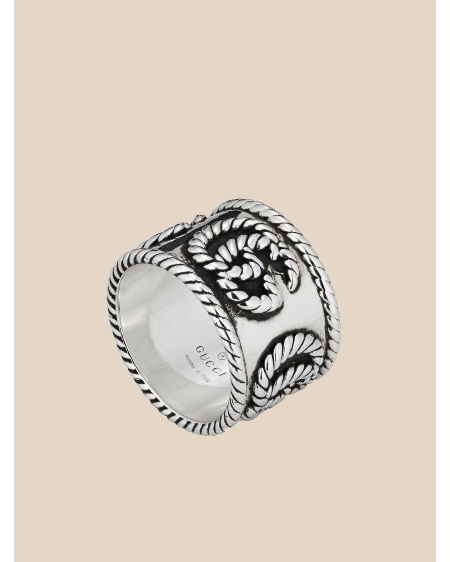 Gucci Rope Ring Silver Women Jewelry Silver