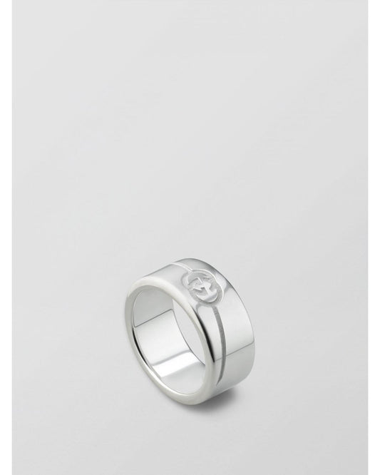 Gucci Interlocking G Silver Ring Women Jewelry Silver